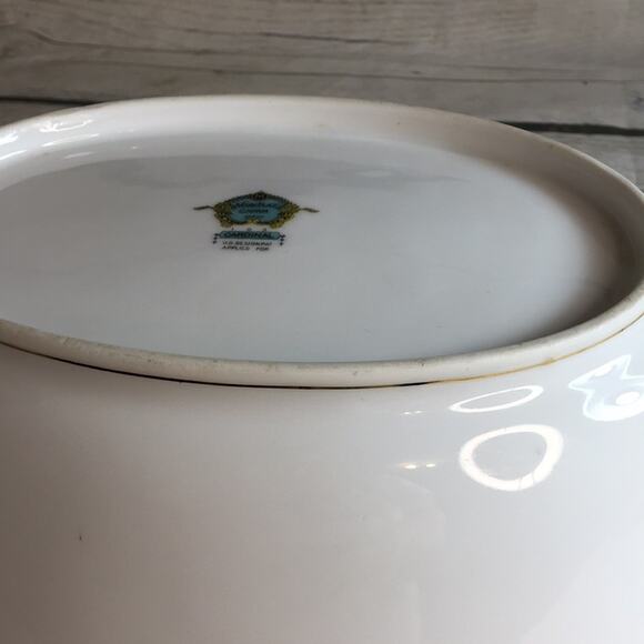 Vintage NORITAKE China 10 1/2" Oval Porcelain Vegetable Bowl Cardinal Gold Trim - Picture 8 of 10